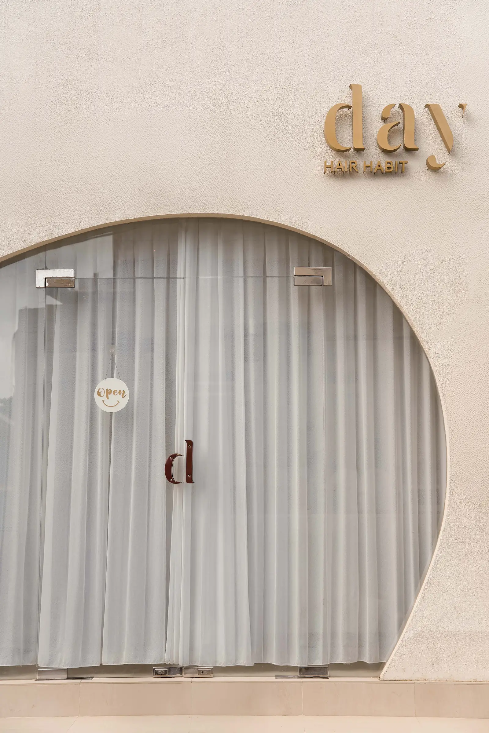 The entrance to the Day Hair Habit salon in Uluwatu, Bali