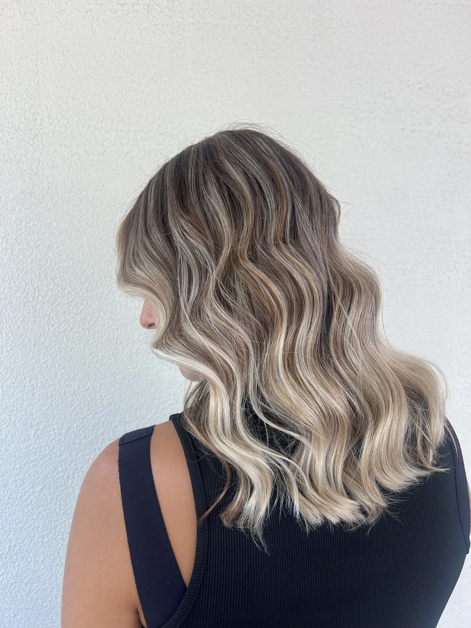 Balayage client 01, Day Hair Habit salon Bali, ash blonde hair