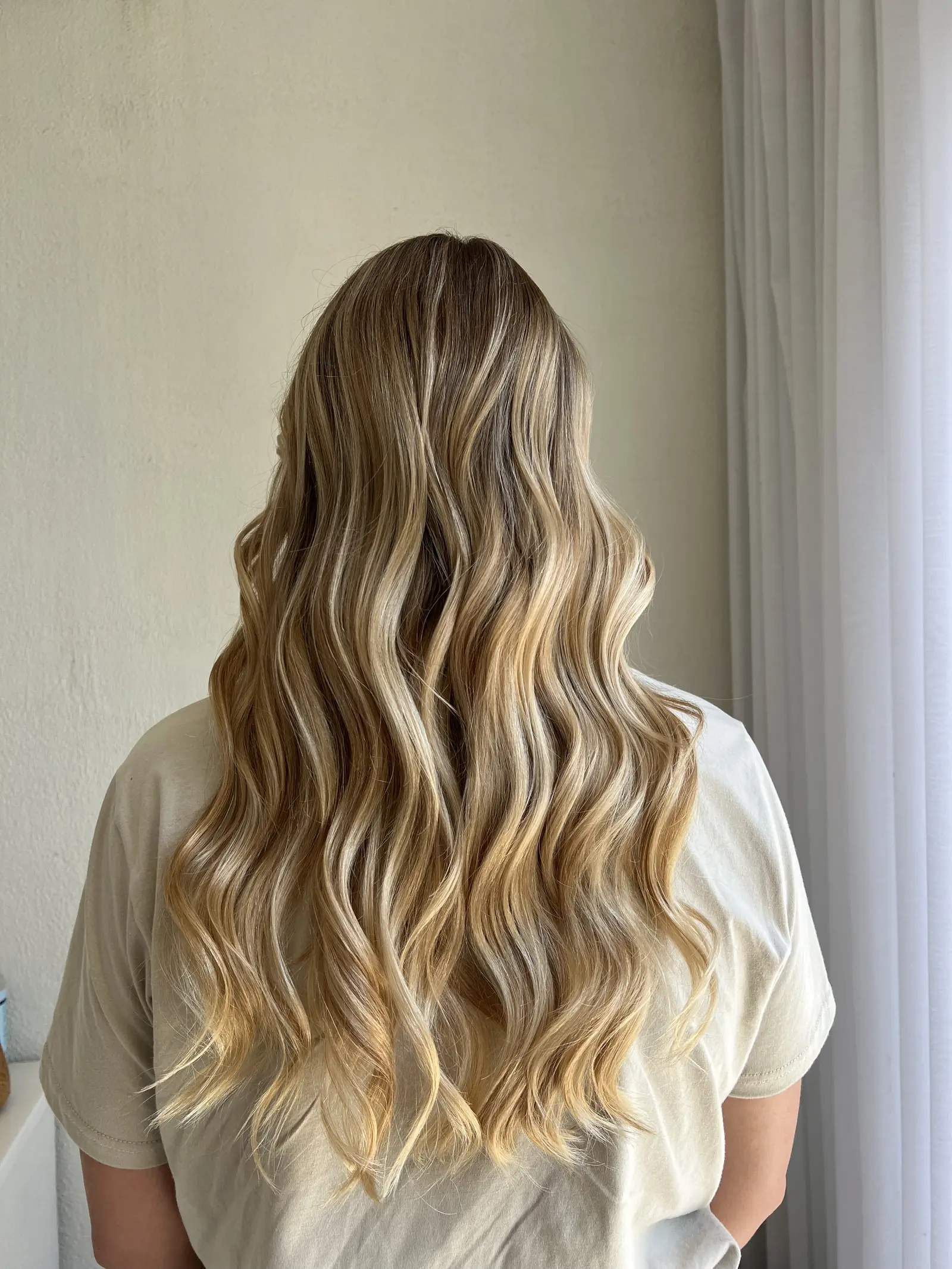 Balayage client 03, Day Hair Habit salon Bali, golden blonde hair