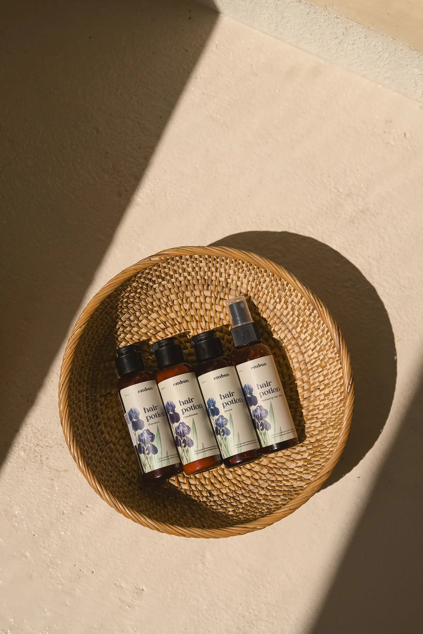 The Embun Natural range used in the treatment