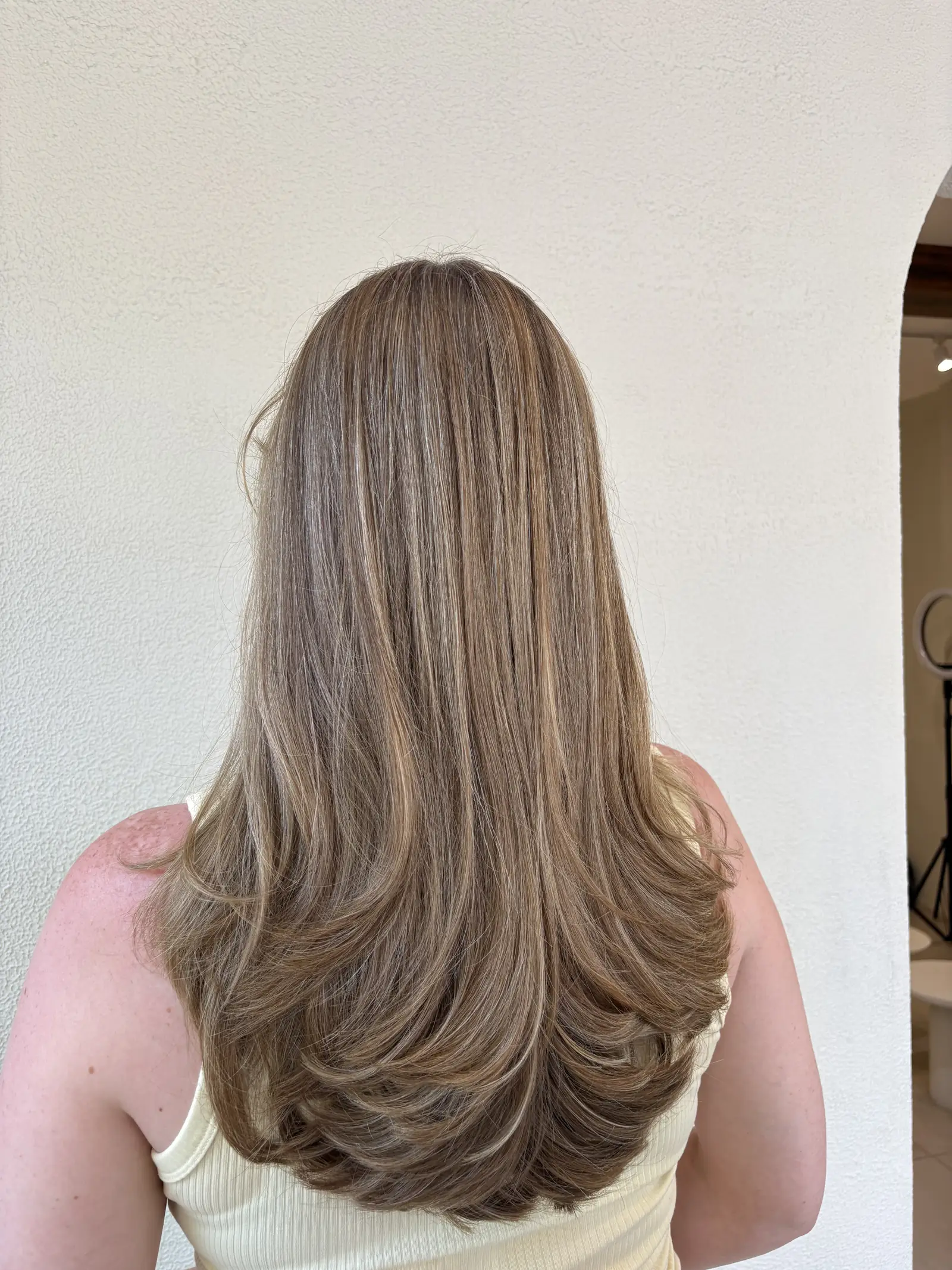 Hair cut client 02, Day Hair Habit salon Bali, bronde hair