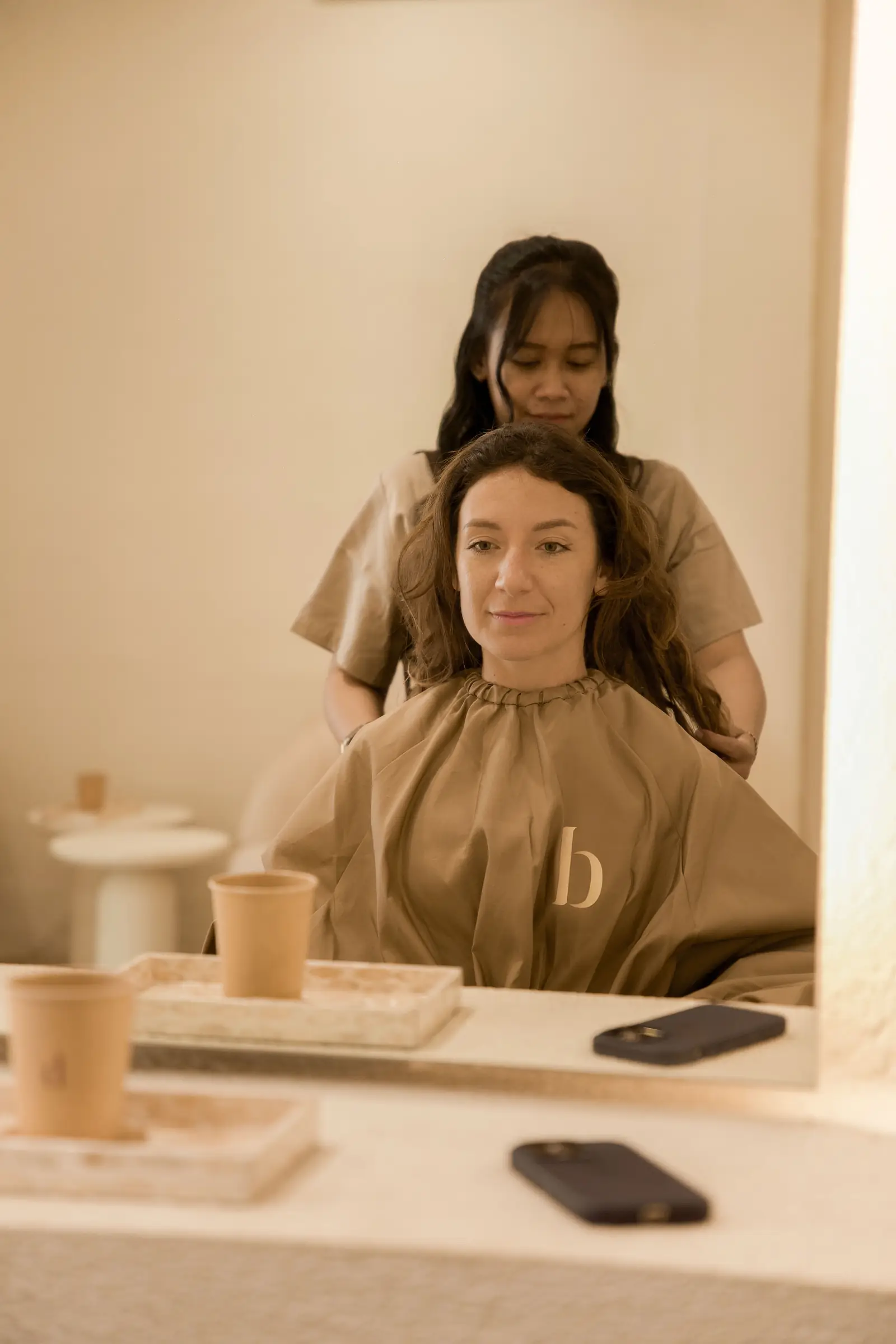 Sectioning before a root touch up
