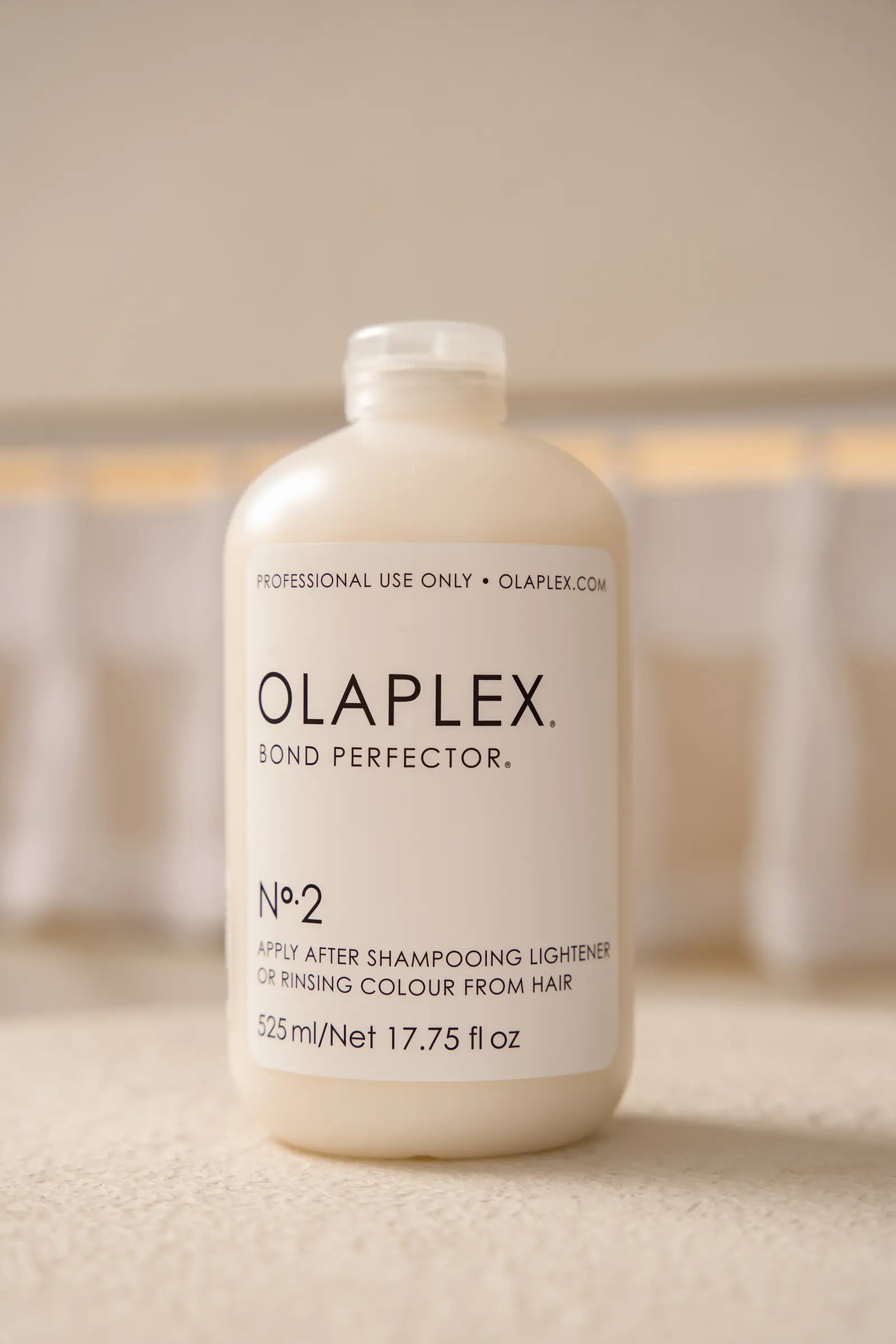 Olaplex No 2 Bond Perfector, used after coloring or bleaching