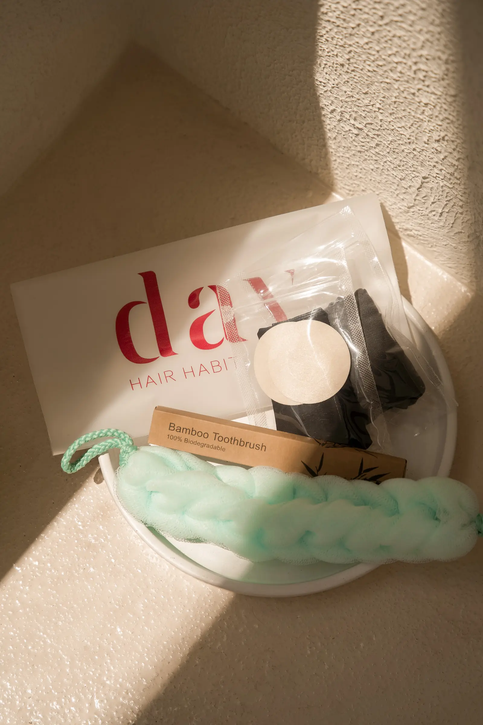 The shower kit provided with the service